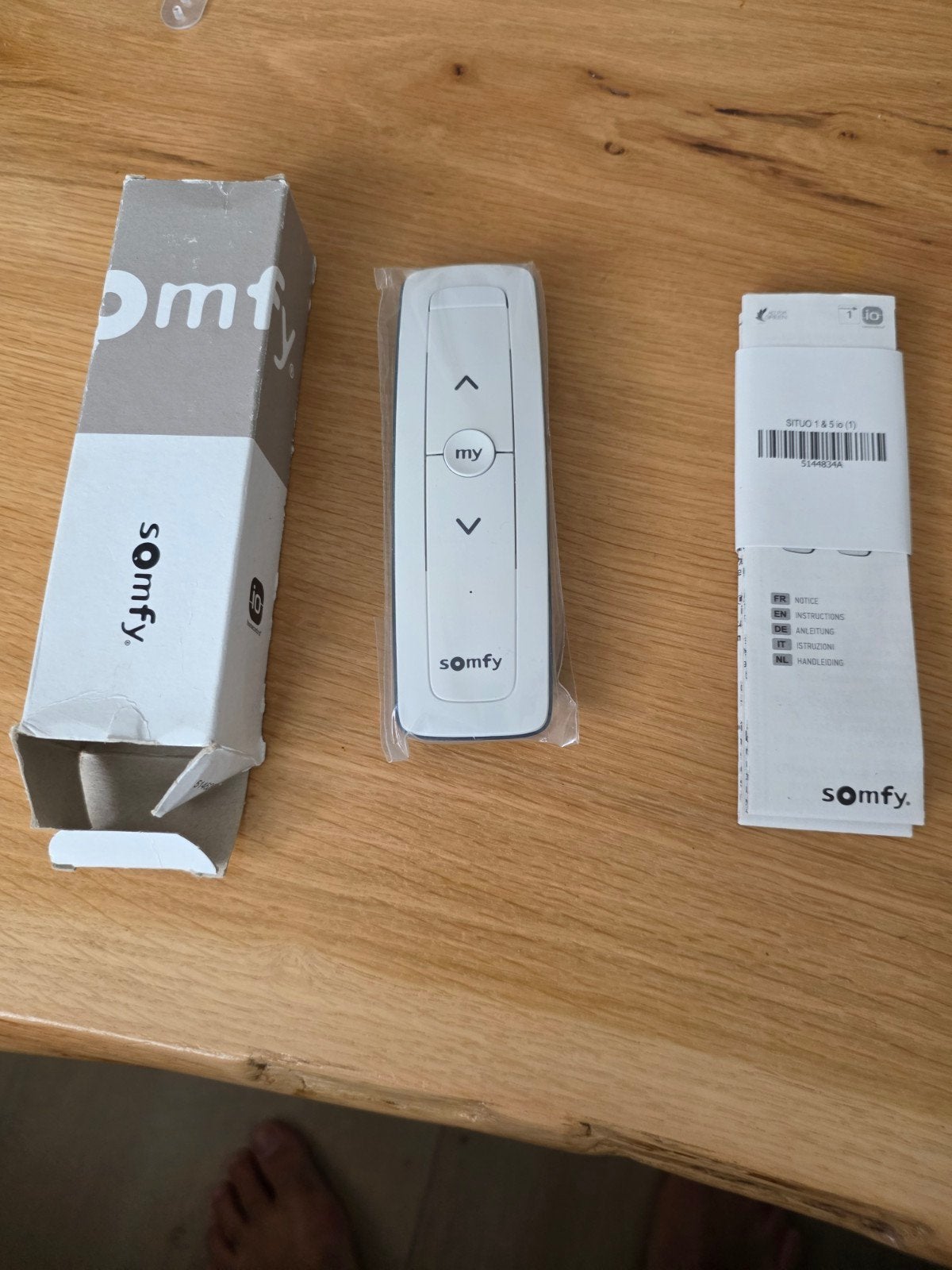 Nieuwe Somfy Situo 1 io Pure II afstandsbediening, Ophalen of Verzenden, Nieuw, Wit