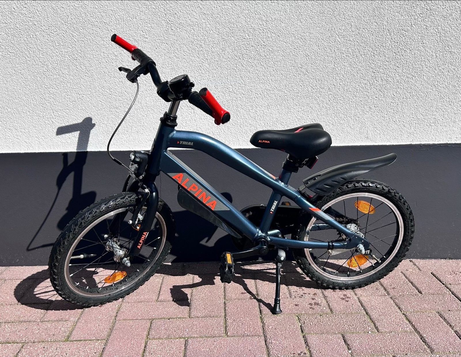 Alpina Trial kinderfiets 16 inch - dark petrol matt, Fietsen en Brommers, Fietsen | Kinderfietsjes, Ophalen, Zo goed als nieuw