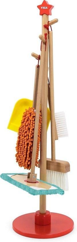 Viga Toys Houten Speelgoed Schoonmaak Set, Meubelstuk of Keukentje, Ophalen of Verzenden, 4941sc, Viga Toys