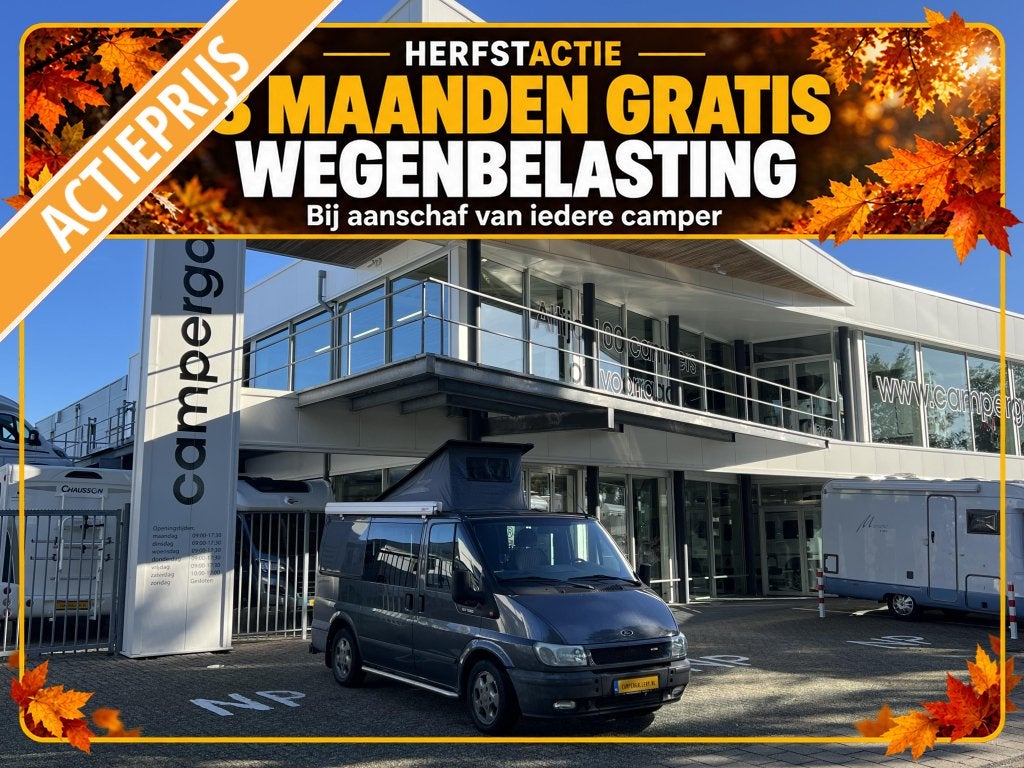 Ford Transit 260 T ENKELE BEDDEN HEFDAK INRUIL KOOPJE!, Caravans en Kamperen, Buscamper of Camperbus, Ford, Tot en met 2, Bedrijf