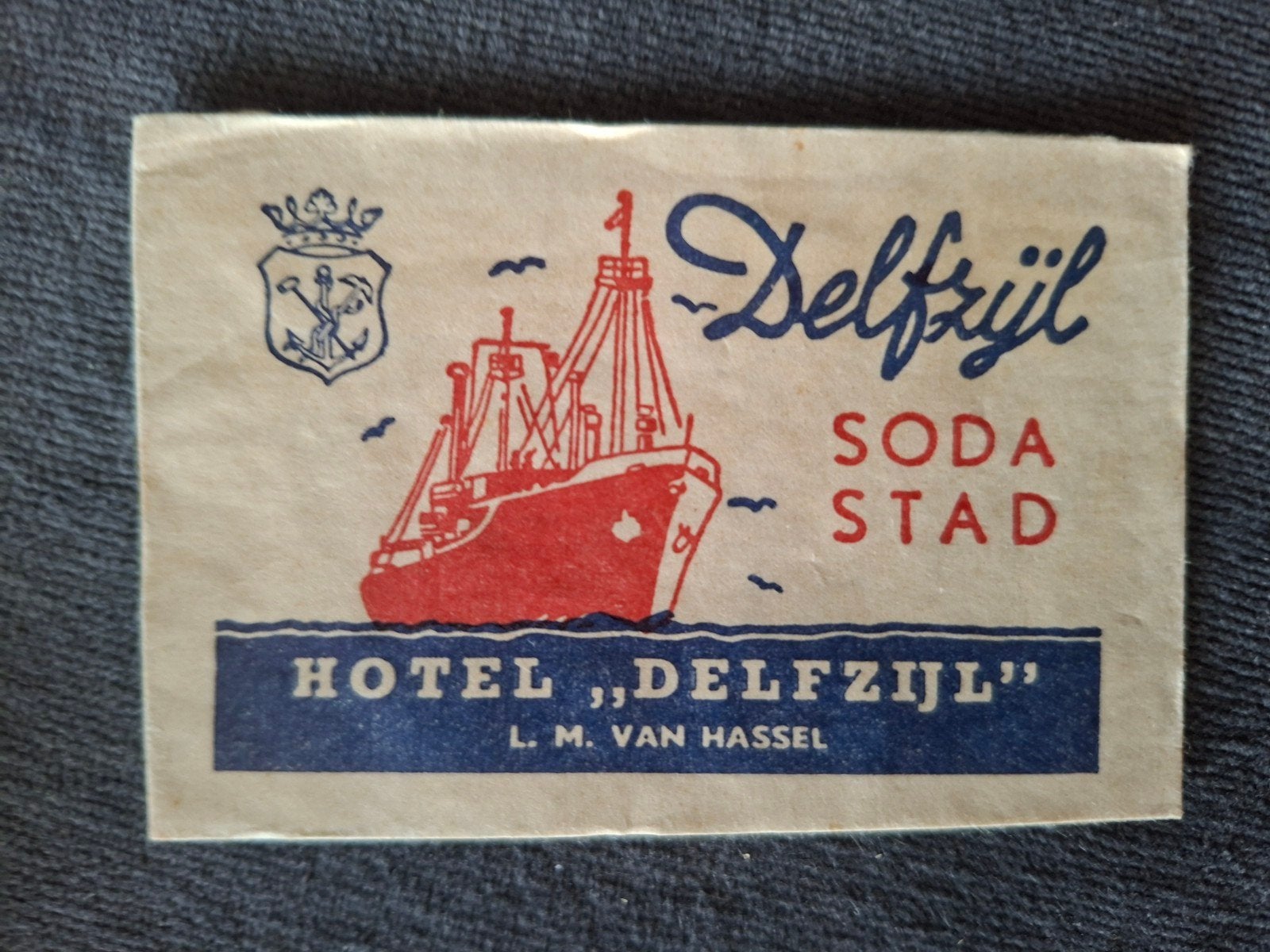 Delfzijl, Hotel "Delfzijl", Verzamelen, Suikerzakjes, Verzenden, Nederland