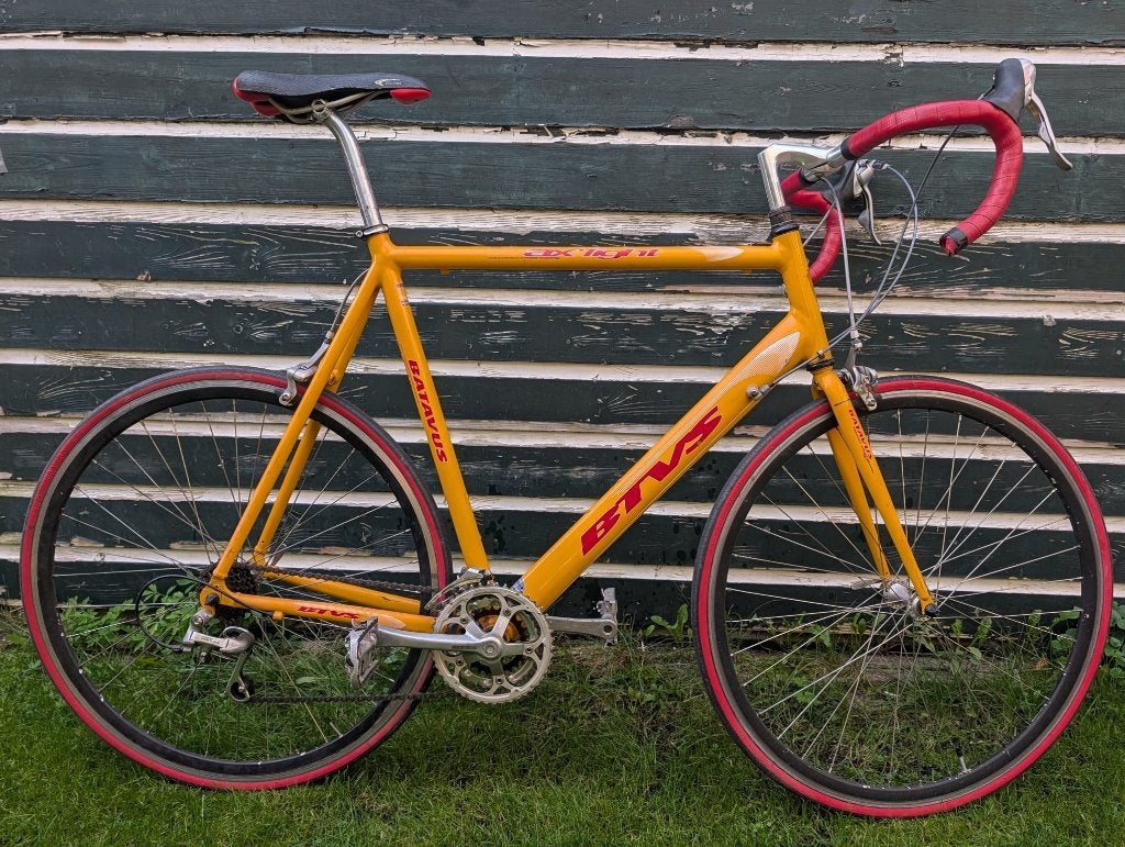 Batavus Ax light Racefiets. Alu X 7005 T 6. Geel 60cm. Retro, Fietsen en Brommers, Ophalen, Gebruikt, Batavus, Aluminium