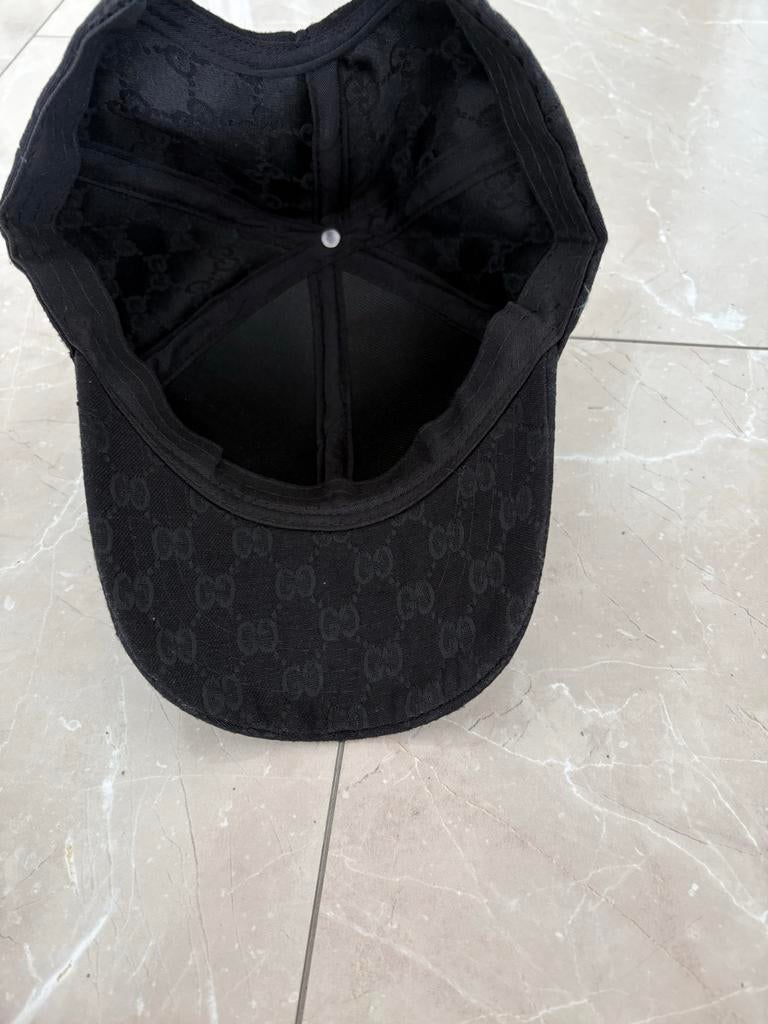 Zwarte Gucci pet, Kleding | Dames, Hoeden en Petten, Ophalen of Verzenden, Zo goed als nieuw, One size fits all, Pet