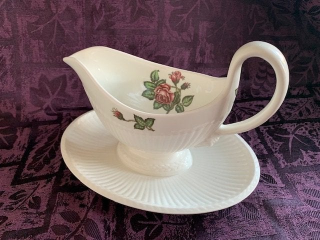 Wedgwood Moss Rose - sauskom op vaste ondervoet, Ophalen