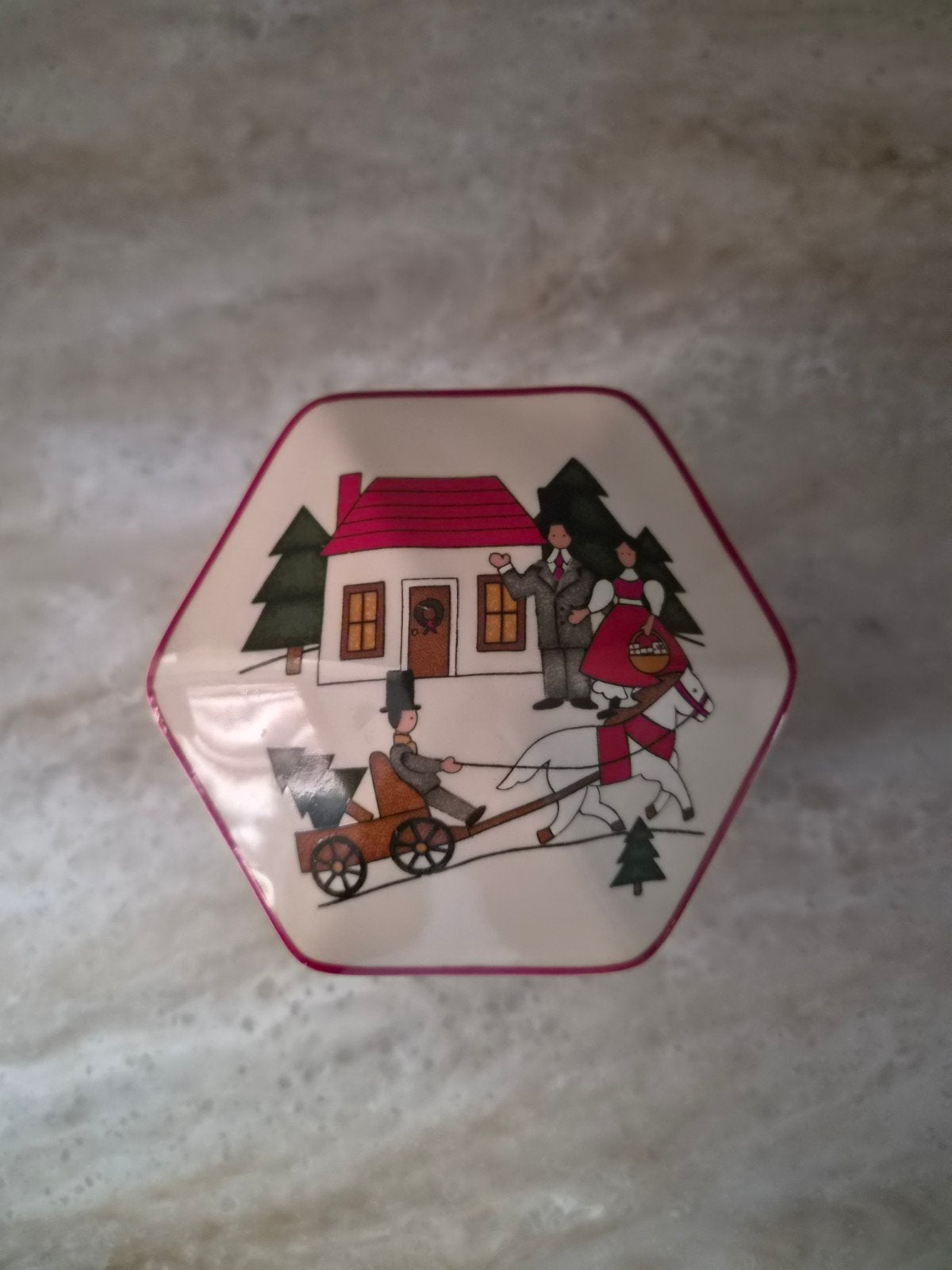Mason's Christmas Village Zeskant Doosje - Uniek Item, Huis en Inrichting, Ophalen of Verzenden