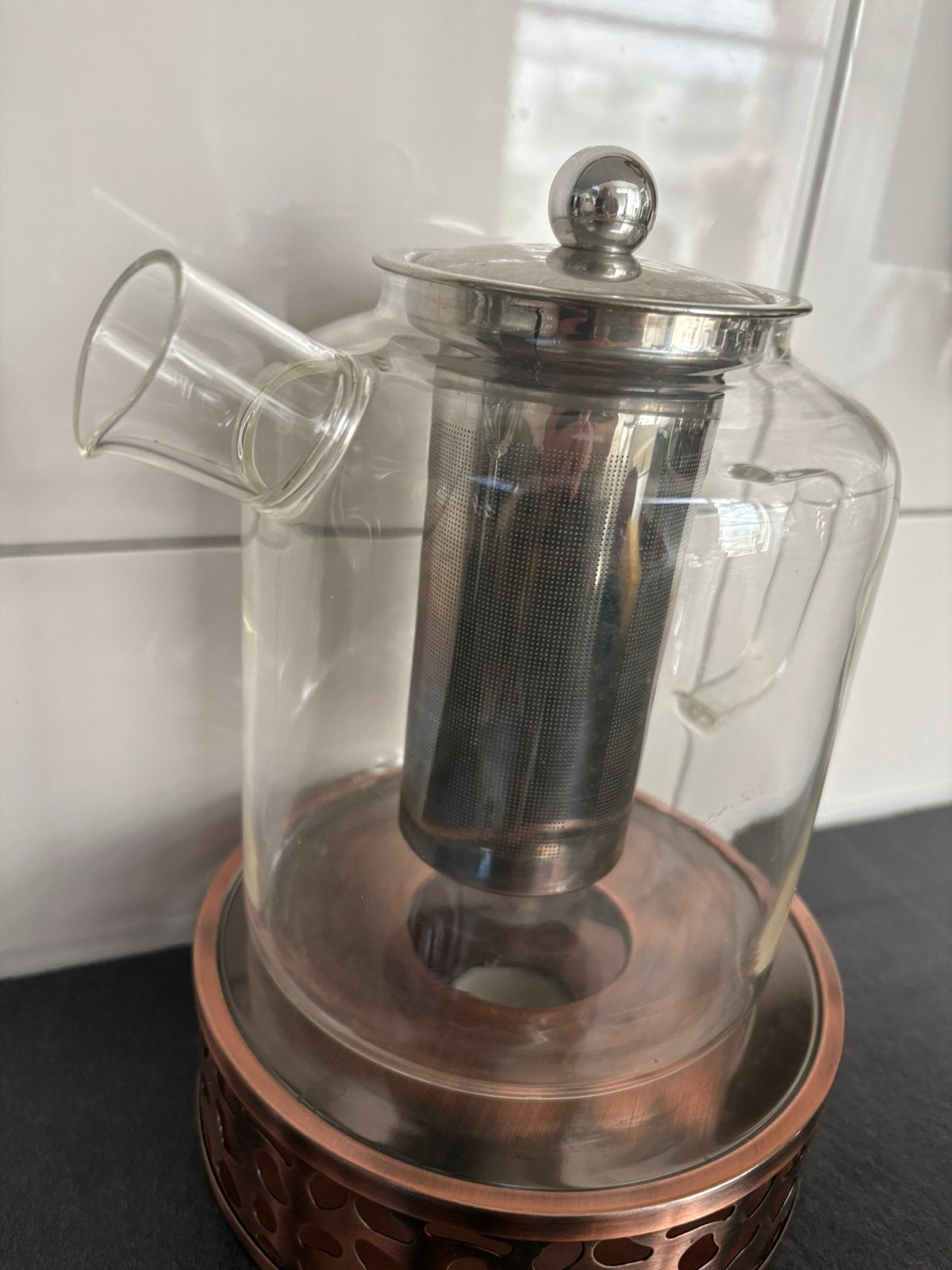 De leonardo ter per theepot, Huis en Inrichting, Woonaccessoires | Stolpen, Ophalen of Verzenden, Zo goed als nieuw