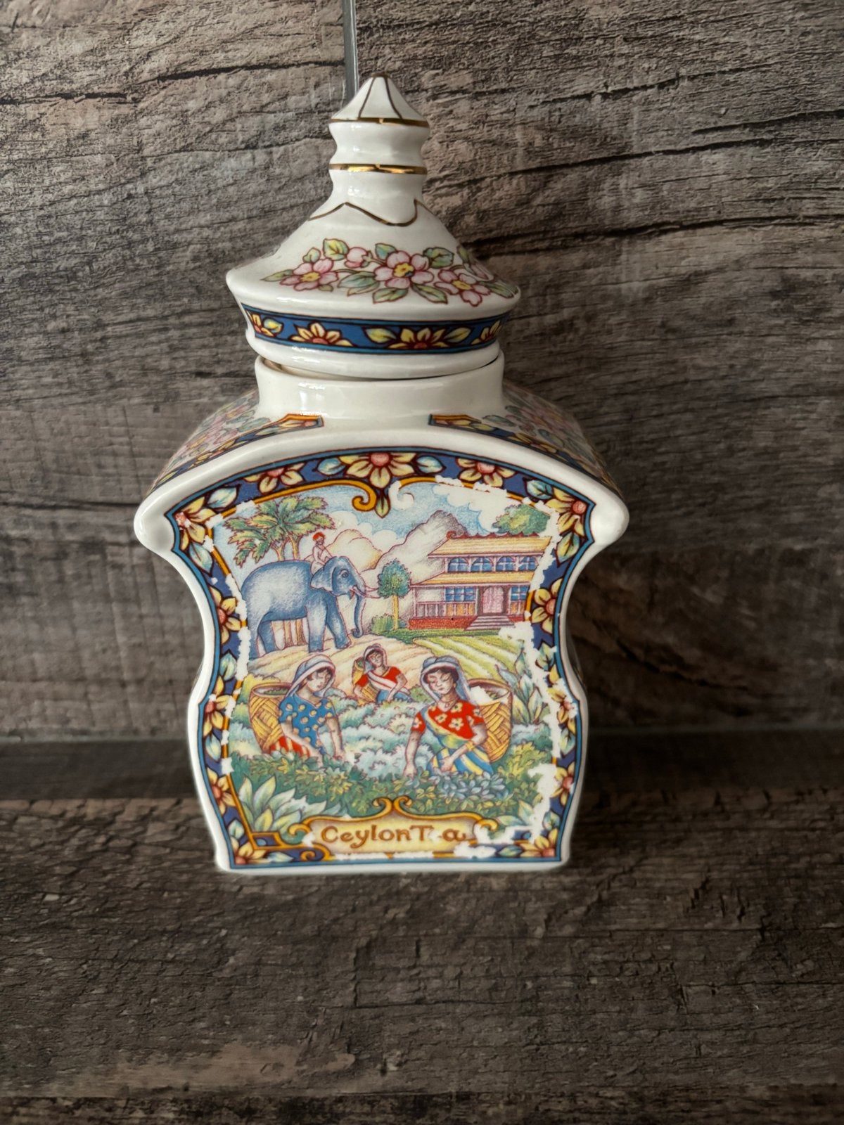 Theebus Sadler The World of Tea Collection Ceylon Tea Caddy, Antiek en Kunst, Ophalen of Verzenden