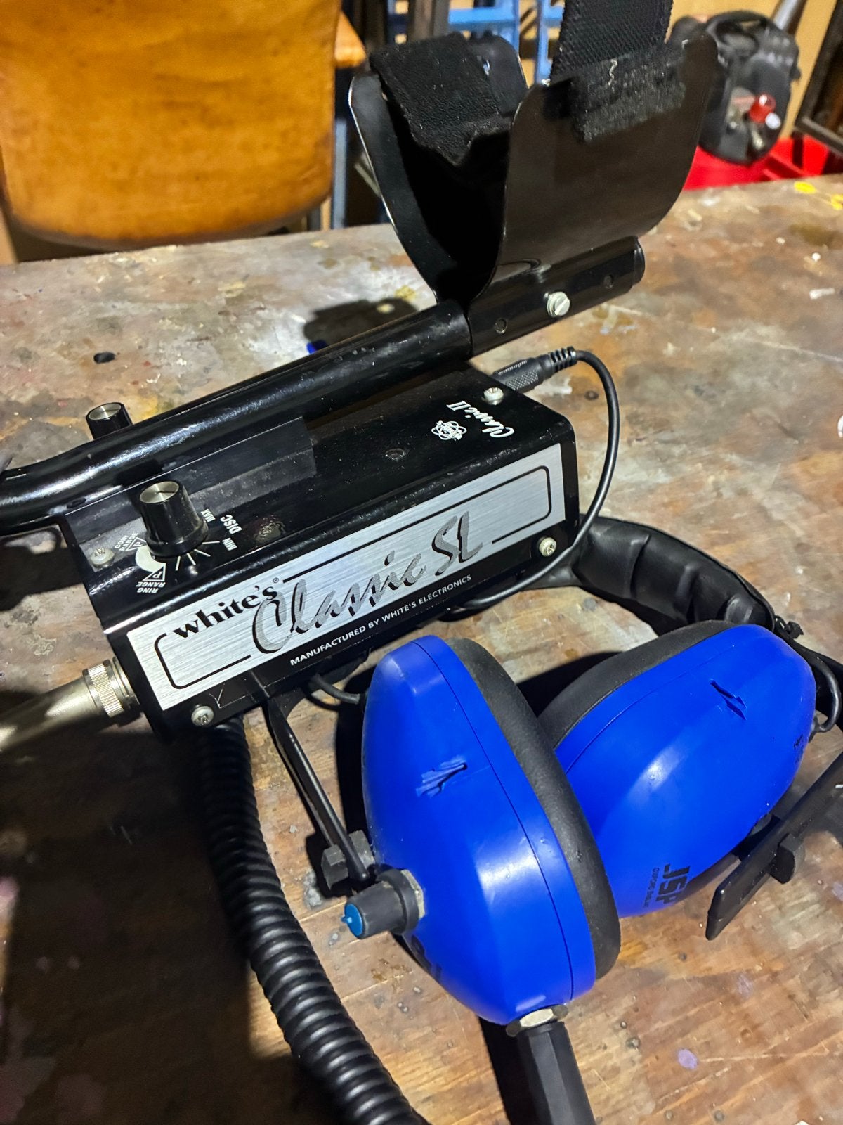 White's Classic SL Metaaldetector met Hoofdtelefoon