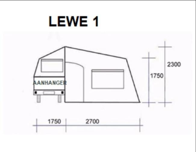 Buite Lewe vouwwagens.BuiteLewe1 annexroom set for main tent, Ophalen of Verzenden, Nieuw, Tot en met 4