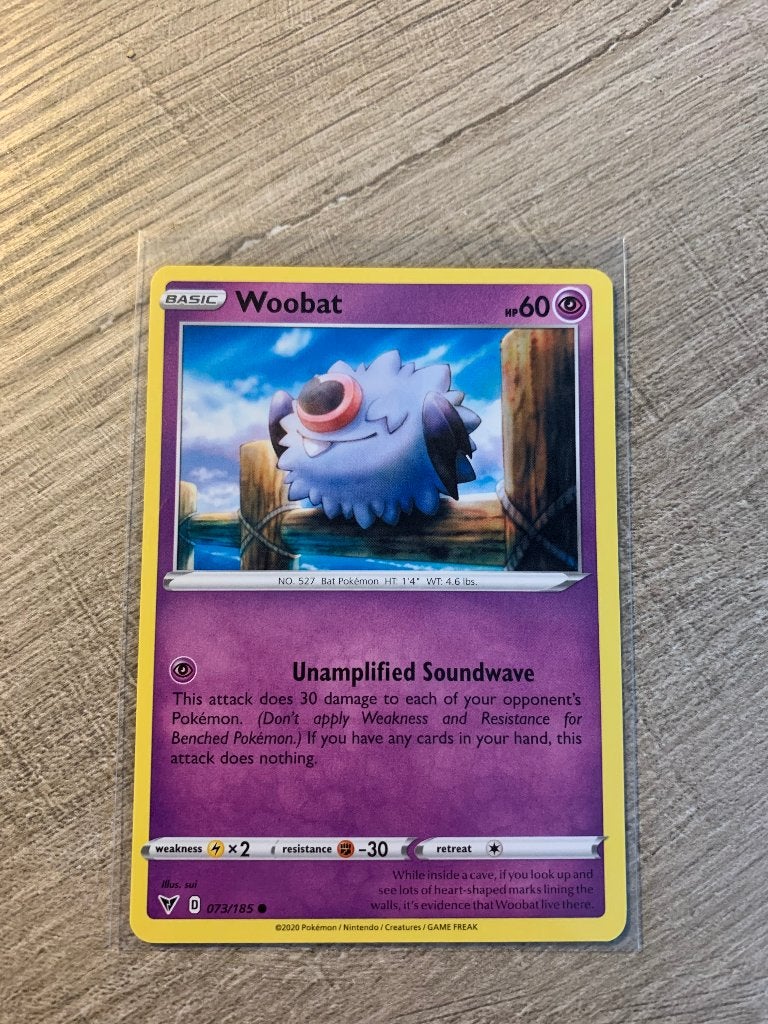 Woobat 073/185 Vivid Voltage - Pokémon Kaart, Ophalen of Verzenden, Nieuw, Losse kaart