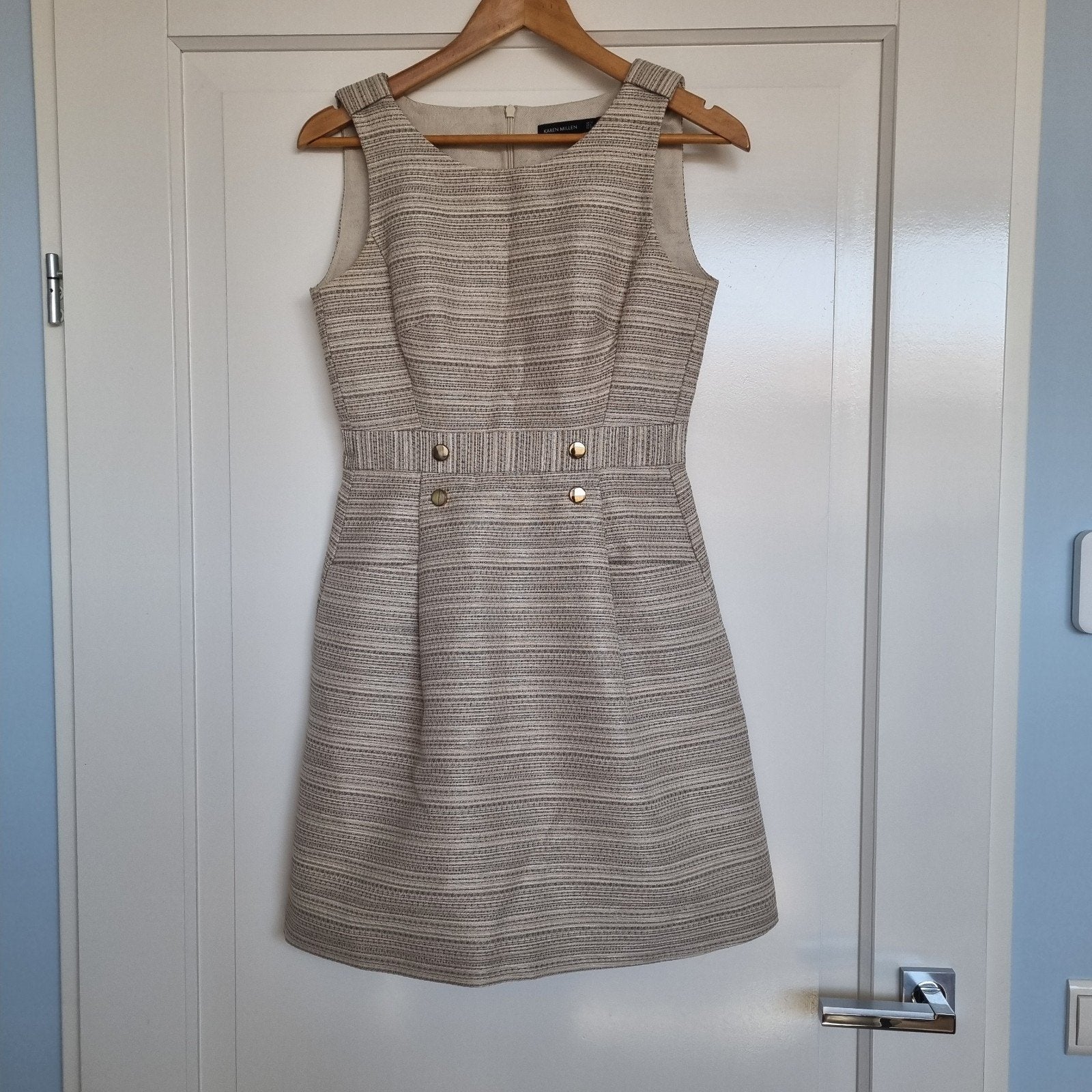 Karen Millen jurk, mt 36, Ophalen of Verzenden, Zo goed als nieuw, Maat 36 (S), Boven de knie