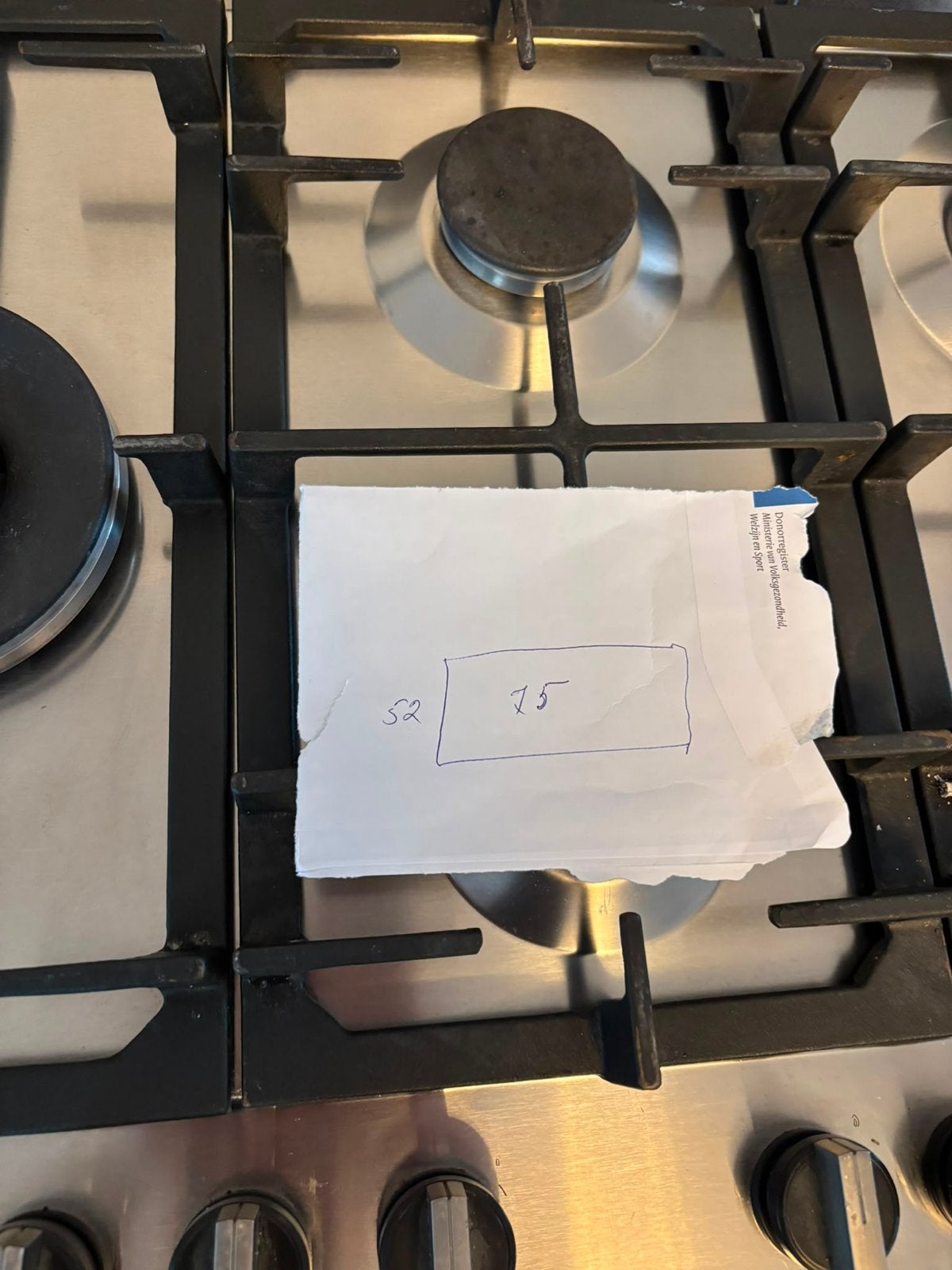 Bosch 5-pits gasfornuis - RVS, Gebruikt, 60 cm of meer, Ophalen of Verzenden, Gas
