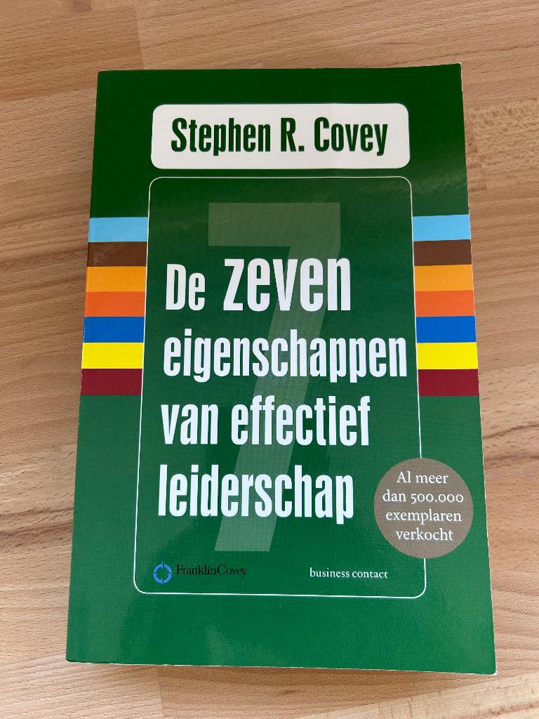 Boek; De zeven eigenschappen van effectief leiderschap, Ophalen of Verzenden, Zo goed als nieuw, Management