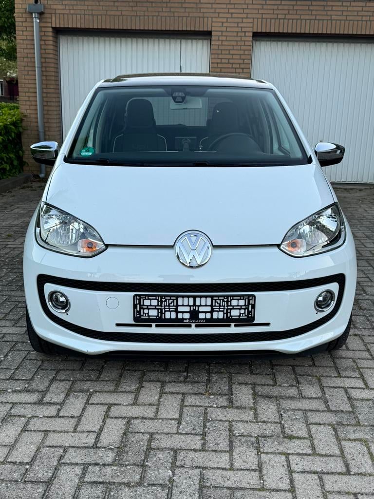 Volkswagen Up! 1.0 White 2013 Pano Leer Vol Opties!, Voorwielaandrijving, Wit, Leder, Bedrijf