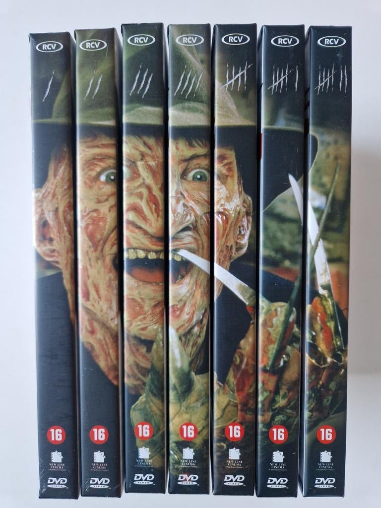 A Nightmare on Elm Street - Complete Collection (7 films), Cd's en Dvd's, Dvd's | Horror, Gebruikt, Vanaf 16 jaar, Slasher, Boxset