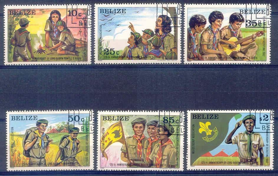 Belize 1982 M646-651 gest., Postzegels en Munten, Ophalen of Verzenden, Gestempeld, Midden-Amerika