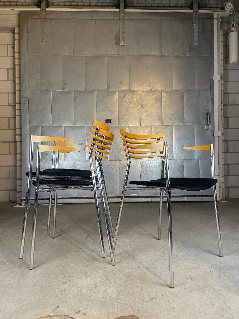 Radius Armchair  (voorraad: meerdere), Ophalen, Vintage / Scandinavisch, Gebruikt, Zwart