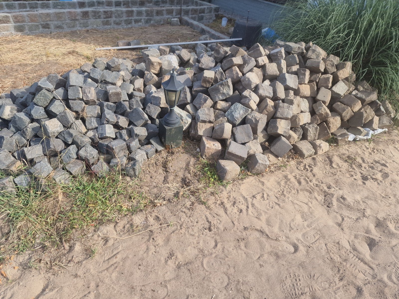 Gebruikte kasseien / kinderkopjes voor tuin of oprit, Ophalen, Gebruikt, Graniet, Kei
