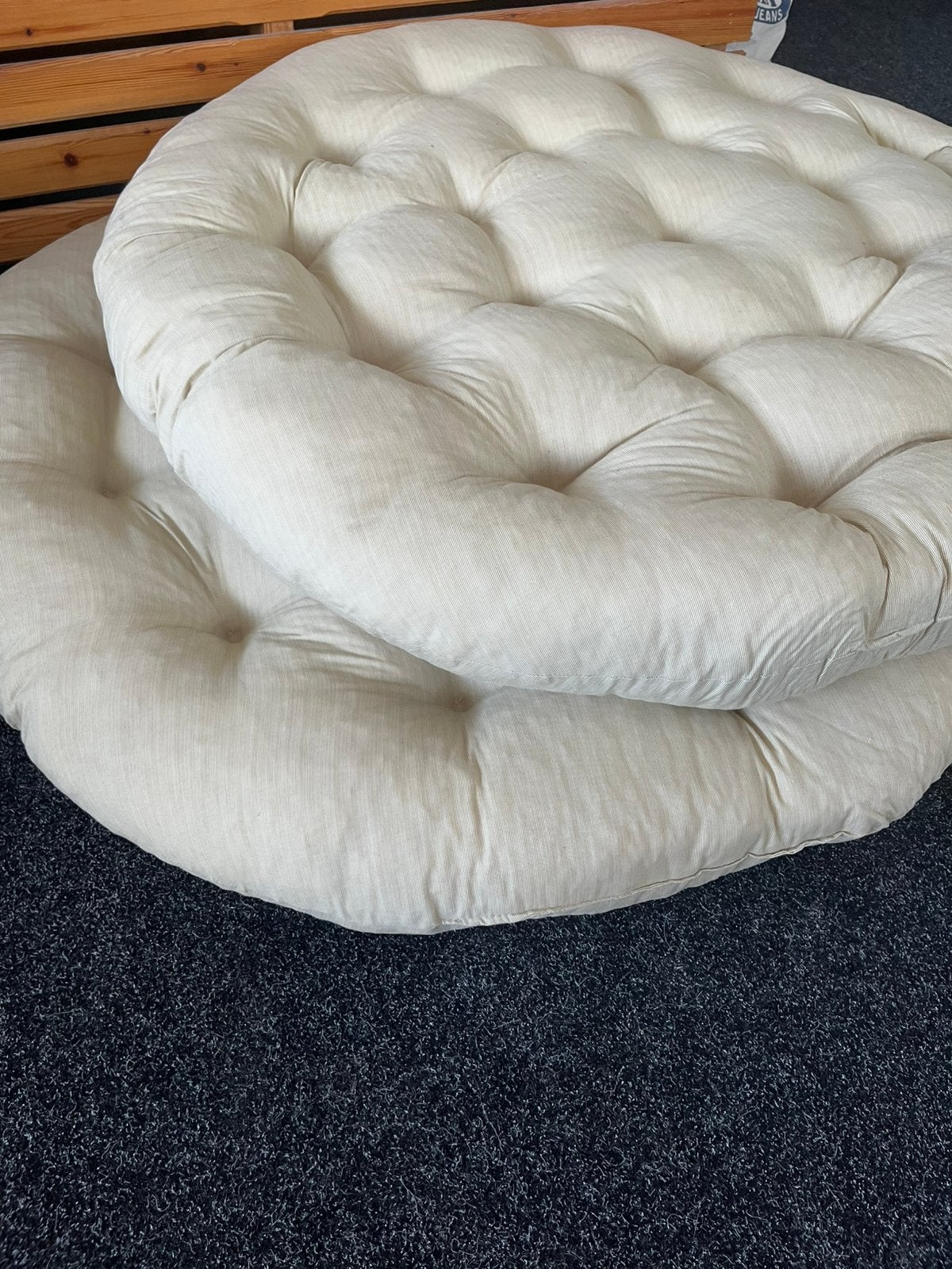 Zitkussen rond 100cm diameter, Ophalen, Zo goed als nieuw, Rond