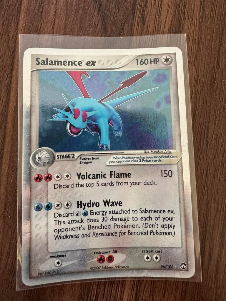 Pokemon Salamence ex Holo 96/108 EX Power Keepers 2007, Ophalen of Verzenden, Zo goed als nieuw