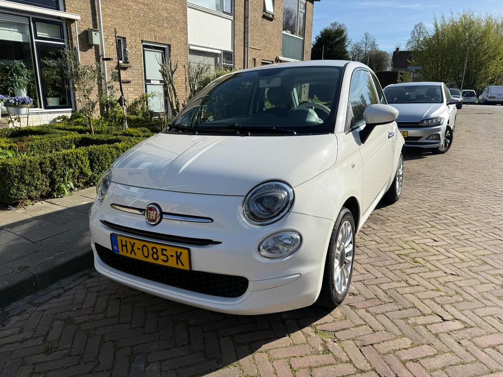 Fiat 500 Twinair Turbo Popstar 80pk 2016 Wit, Voorwielaandrijving, 31 €/maand, Origineel Nederlands, Handgeschakeld