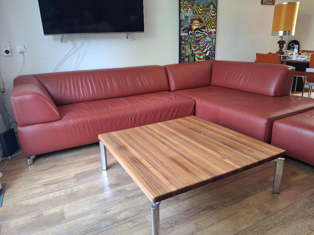 Retro vintage Leolux Faya Loby bank met salontafel, Ophalen of Verzenden, Huis en Inrichting