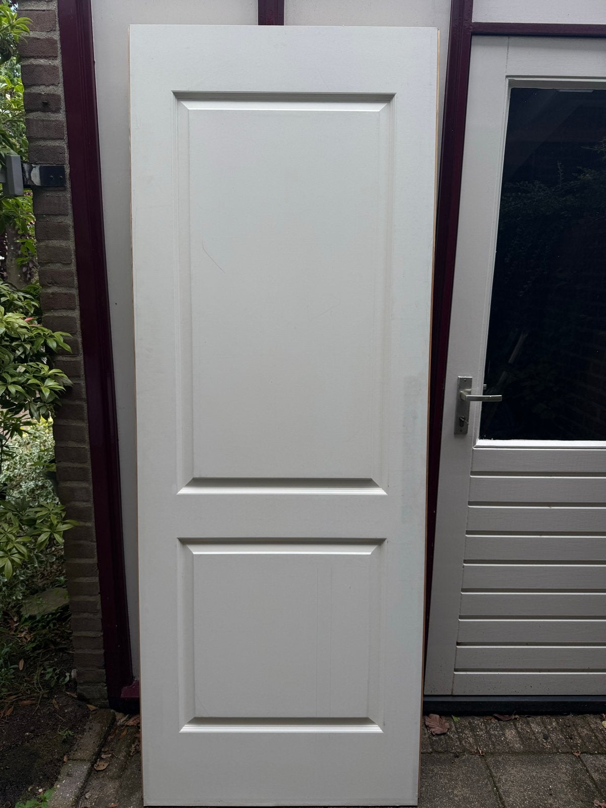 Opdekdeur rechtsdraaiend 211 x 78.2 cm - Nieuwstaat, Ophalen, 80 tot 100 cm, Binnendeur, Zo goed als nieuw