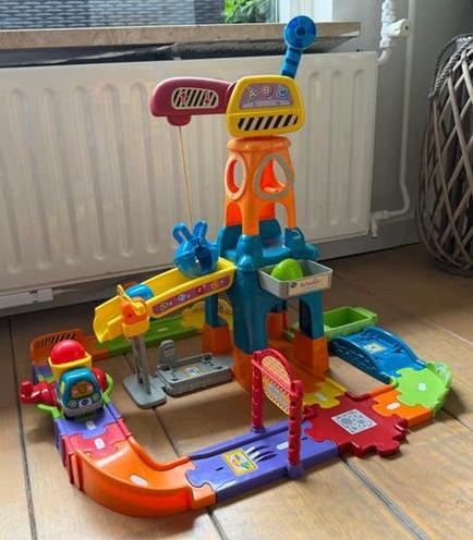 VTech Toet Toet Auto's complete Bouwplaats + Koos kiepwagen, Kinderen en Baby's, Speelgoed | Vtech, Ophalen, Gebruikt