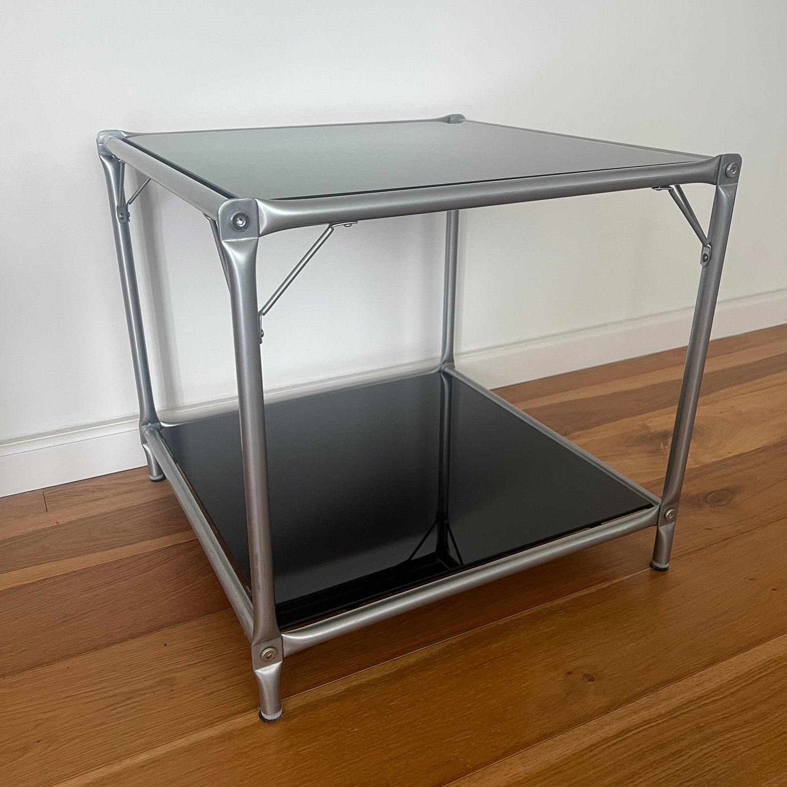 Vintage IKEA Laxvik bijzettafel/salontafel, Ophalen, Gebruikt, 50 tot 100 cm, Vierkant
