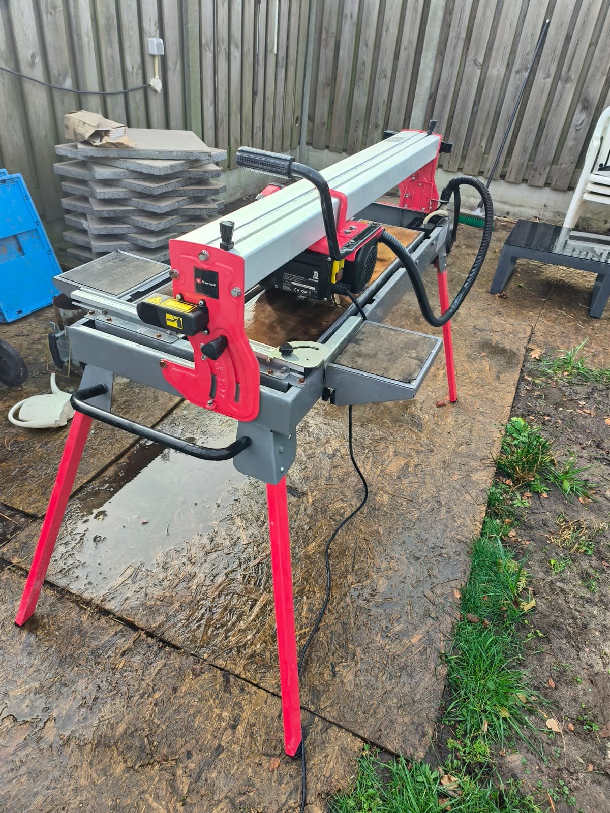 Einhell TE-TC 920 UL radiaal tegelsnijmachine 900W 92cm, Ophalen, 70 mm of meer, Zo goed als nieuw, Afkortzaag