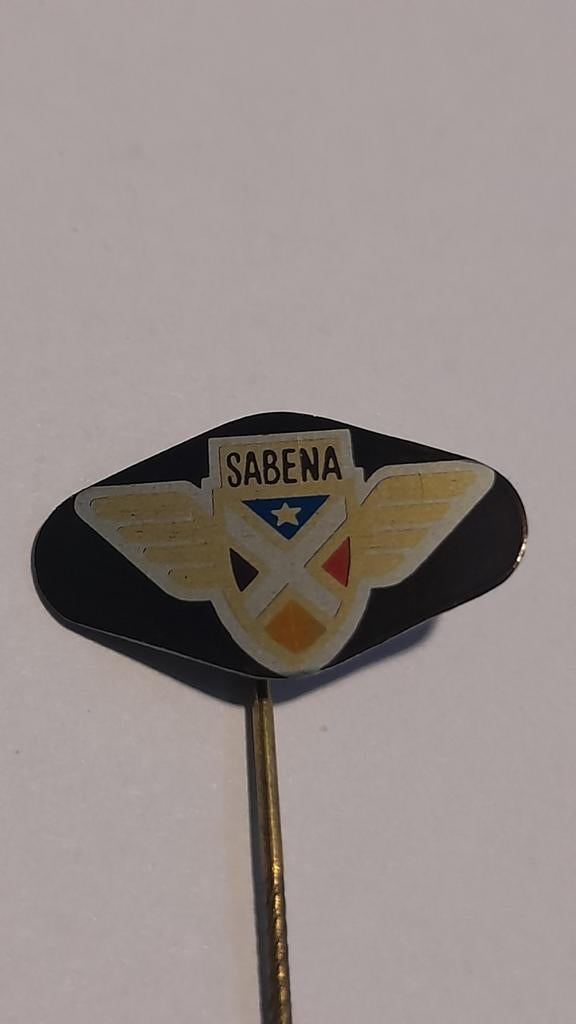 Vintage Sabena pin / speld - Vliegtuig luchtvaart, Verzamelen, Luchtvaart en Vliegtuigspotten, Verzenden, Gebruikt