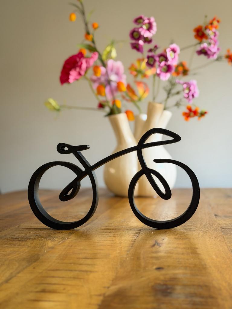 Minimalistische Fiets Beeldje, Ophalen of Verzenden, Nieuw, Overige typen