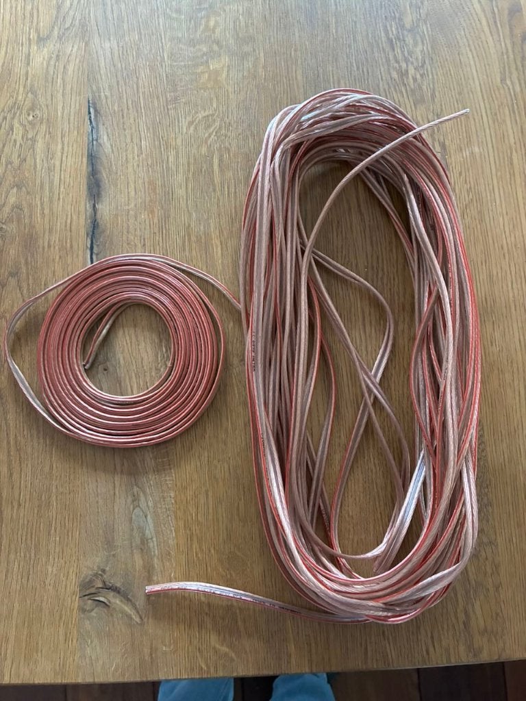 Luidsprekerkabel 2 x 2 5mm2 CCA, Ophalen of Verzenden, Gebruikt, 10 meter of meer, Luidsprekerkabel