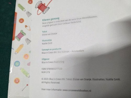 boek kleren genoeg eloise van oranje, Ophalen of Verzenden