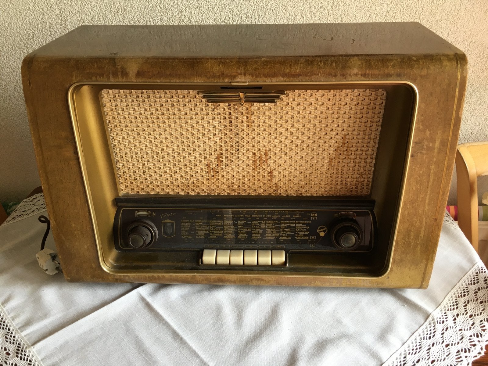 Oude lampenradio blaupunkt vaste pr ophalen, Ophalen