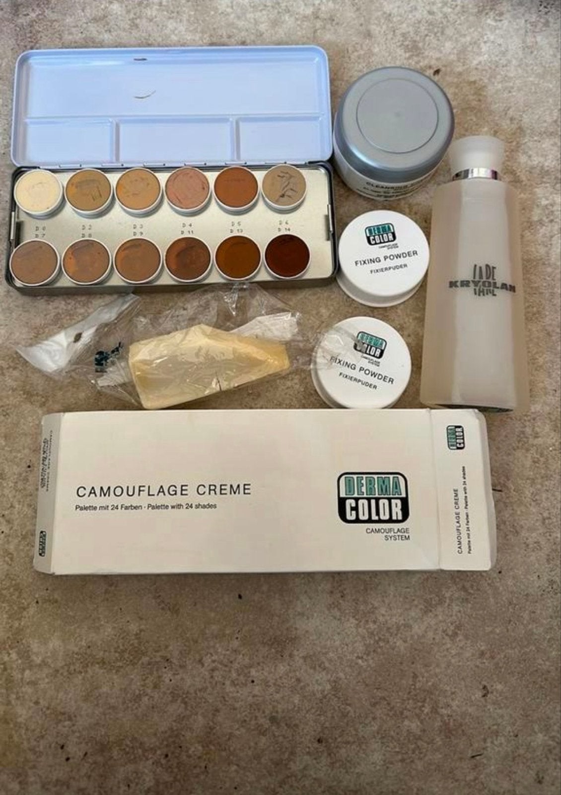 Derma Color Camouflage Pakket - Huidtherapie Make-up Set, Gebruikt, Overige kleuren, Gehele gezicht, Ophalen of Verzenden