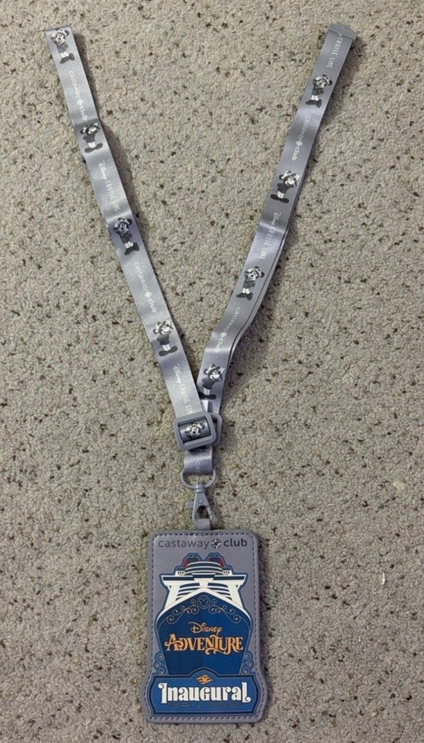 Disney Cruise Line Lanyard met Mickey Mouse, Ophalen of Verzenden, Mickey Mouse, Nieuw, Overige typen