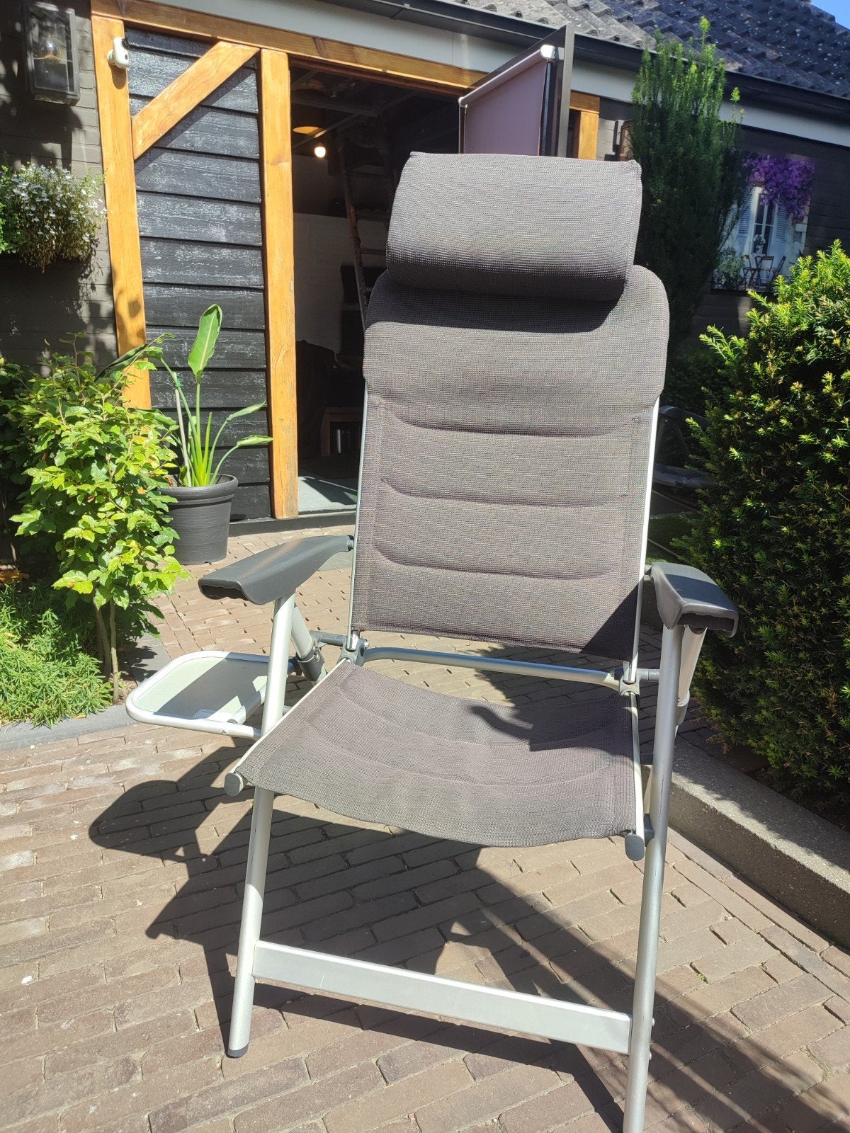 3 stuks Verstelbare tuinstoel, Ophalen, Gebruikt, Aluminium, Verstelbaar
