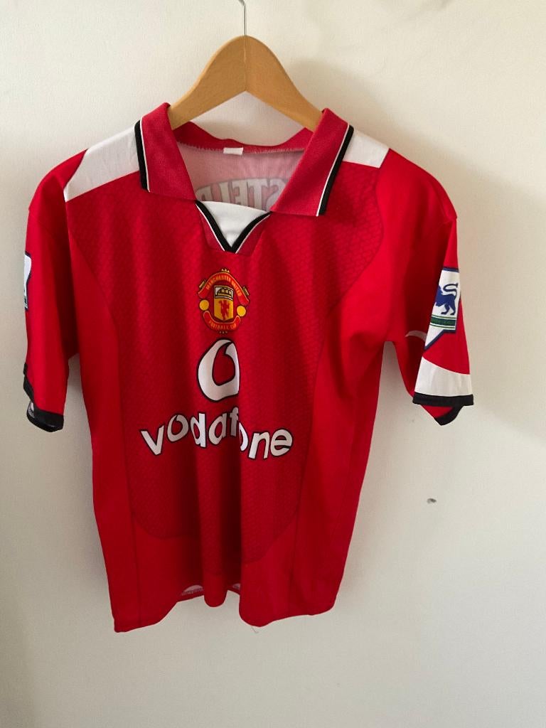 Voetbalshirt Manchester United van Nistelrooy Vodafone m.152, Maat XS of kleiner, Ophalen of Verzenden, Gebruikt, Shirt