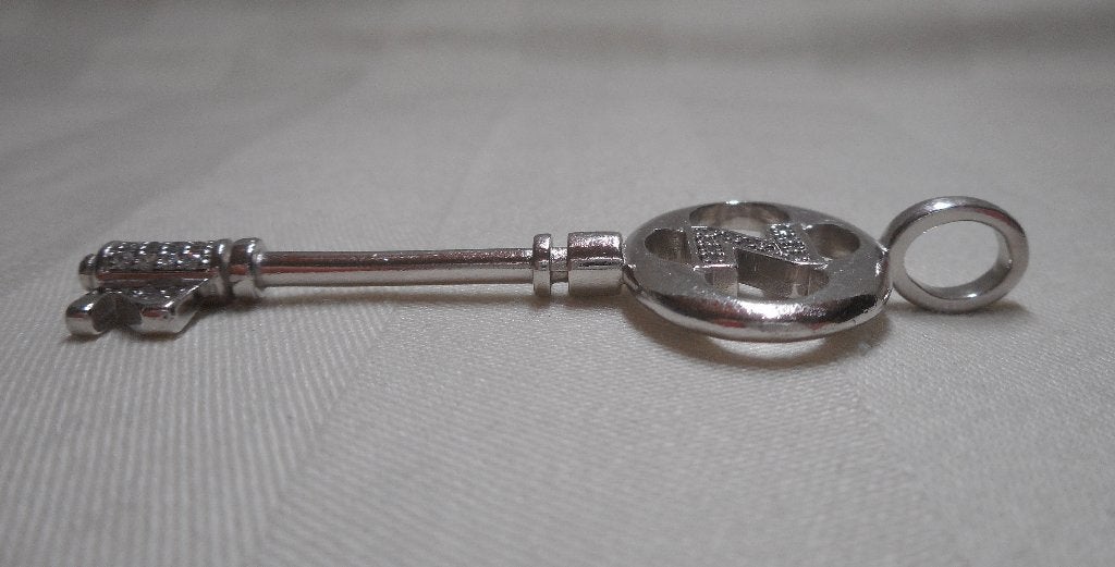 Zilveren Zinzi hanger sleutel nr.1004, Verzenden, Zo goed als nieuw, Zilver, Zilver