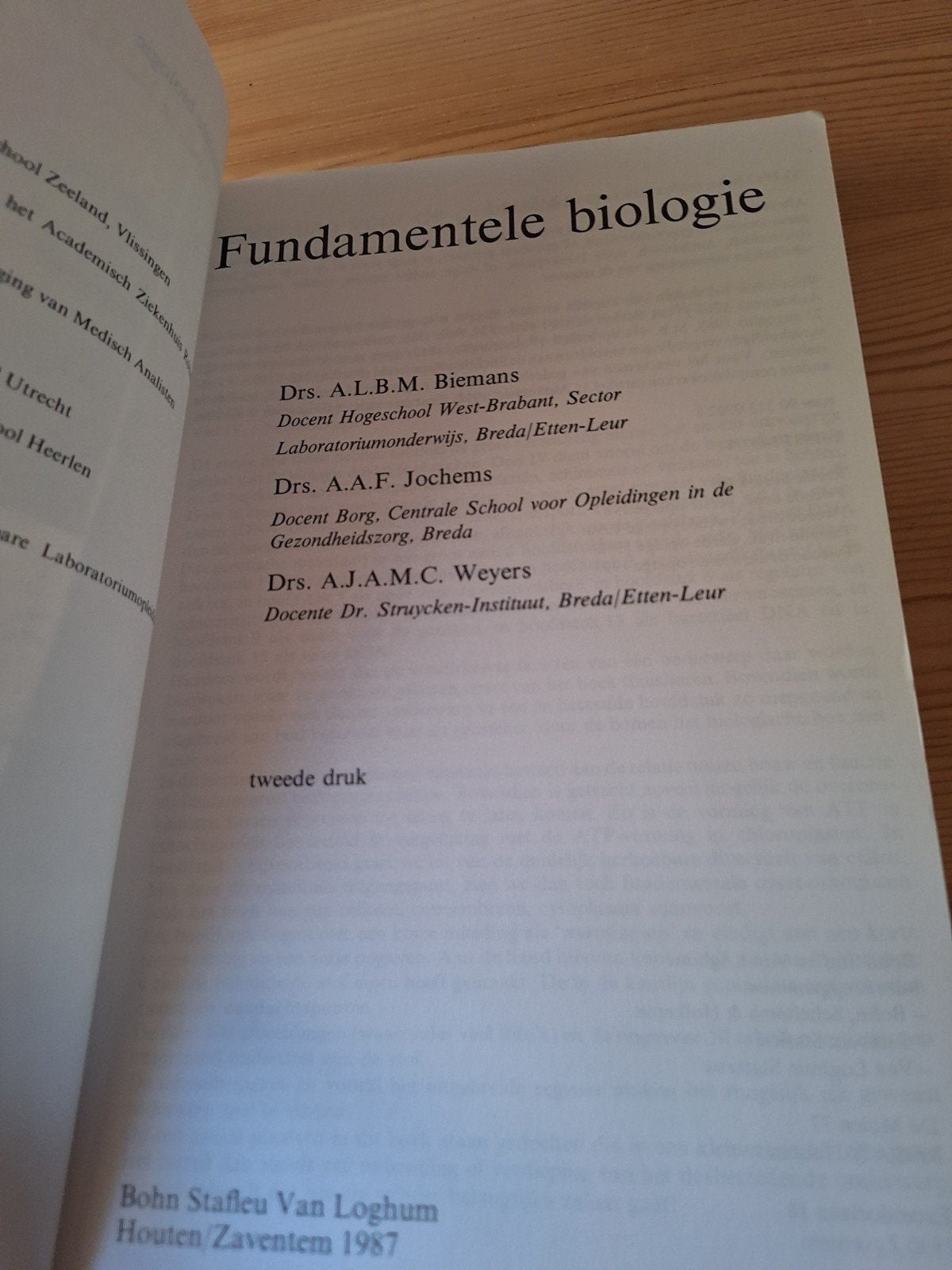 Fundamentele Biologie - Studieboek, Boeken, Studieboeken en Cursussen, Gelezen, A.L.B.M. Biemans, A.J.A.M.C. Weyers, Beta, HBO