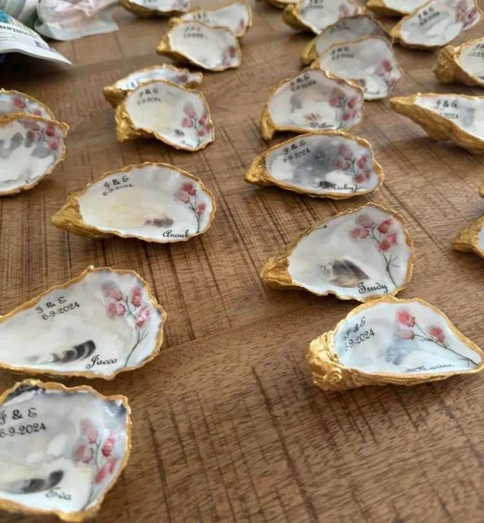 Persoonlijke Oester voor Geboorte/Huwelijk - Handgemaakt, Ophalen of Verzenden, Nieuw