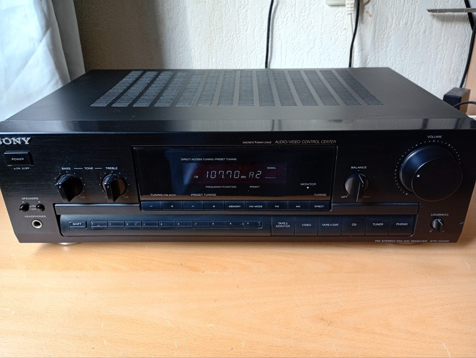 Sony STR-GX290 Receiver, Gebruikt, Ophalen of Verzenden, Sony, Minder dan 60 watt