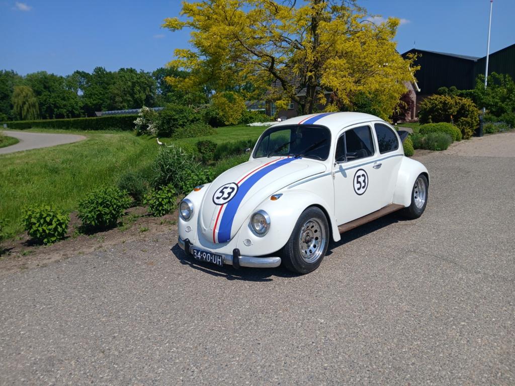 Volkswagen Kever  1.6i 70pk bj1972 Wit Herbie, Auto's, 4 cilinders, Wit, Origineel Nederlands, Handgeschakeld