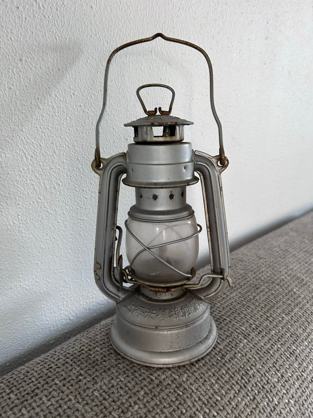 Vintage Kerosine Lamp olielamp Antieke Stormlantaarn, Antiek en Kunst, Ophalen of Verzenden