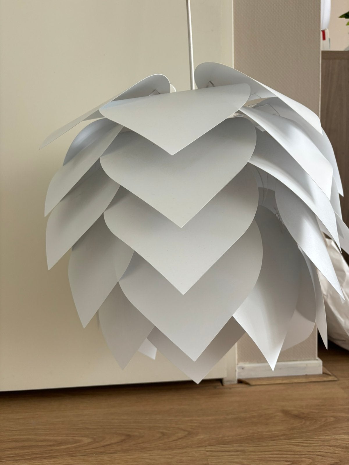 Mooie witte hanglamp, Ophalen, Zo goed als nieuw