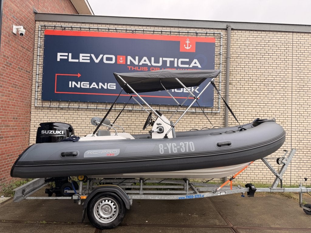 Xc-Pro 430 RIB Premium PVC + 40pk Suzuki 2023, Watersport en Boten, Overige typen, 4 m, Niet ingevuld, 0 cm