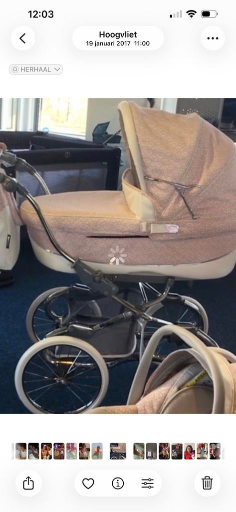 Luxe kinderwagen 3-in-1: reiswieg, wandelwagen & Maxi-Cosi, Gebruikt, Combiwagen, Met autostoeltje, Ophalen