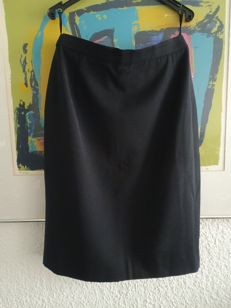 ESCADA Rokje 36 donker blauw, Kleding | Dames, Escada, Zo goed als nieuw, Maat 36 (S), Boven de knie