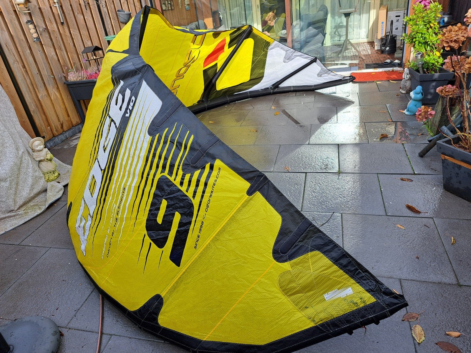Ozone edge v10 9 m, Watersport en Boten, Kitesurfen, Geen board, Ophalen of Verzenden, Gebruikt